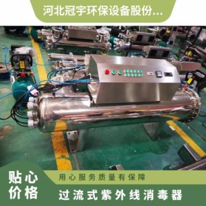 过流式紫外线消毒器 316L不锈钢材质 杀菌效果99.99%气动清洗可定制